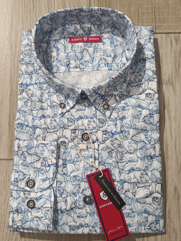 CAMISA ALBERTO BEROCHO ESTAMPADO VESPAS