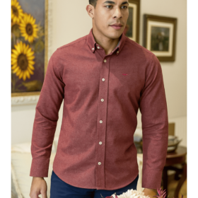 CAMISA GILBERT TECKEL BURDEOS