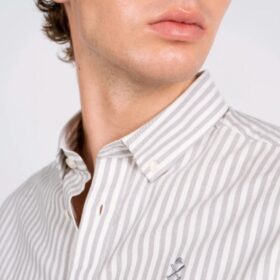 CAMISA RAYAS NORTH SEA GRAY EMBER HARPER AND NEYER