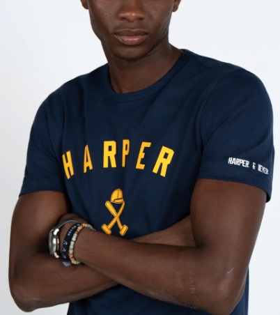 CAMISETA NEW ENGLAND NAVY BLUE DE HARPER AND NEYER