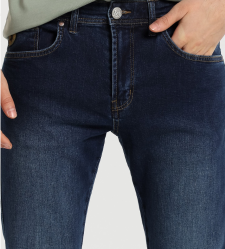 VAQUERO SKINNY CINTURA MEDIA MARVIN BOWIE AZUL DE LOIS