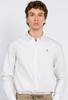 CAMISA RAYAS MEDITERRANEO ICED BLUE HARPER AND NEYER