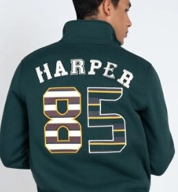 SUDADERA HALF-ZIPPER ALBANY GREEN